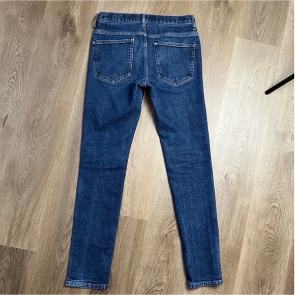 EVERLANE Medium Wash Mid Rise Straight Slim Leg Jeans 29 - Picture 8 of 10